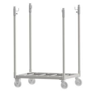 BOP-Rack S2-R mit Rollen, ideal für die sichere Big Bag Befüllung und Lagerung, belastbar bis 1.600 kg.