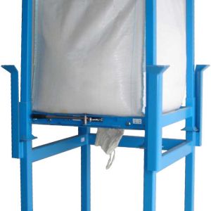 Effiziente Big Bag Aufbewahrung – BOP-Rack für flexibles Befüllen und stapelbare Lagerung.