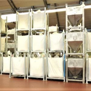 Das BOP-Rack als multifunktionales Befüll- und Lagersystem für Big Bags.