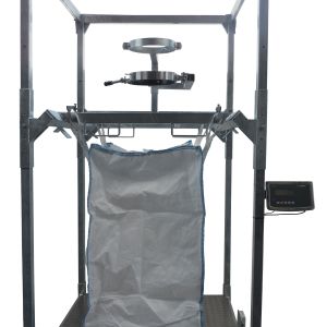 typ-66.00-mit-waegezellen-verwiegung-big-bags.jpg Präzises Entleeren von Big Bags dank Wägezellen, direkt im Big-Bag-System integriert.