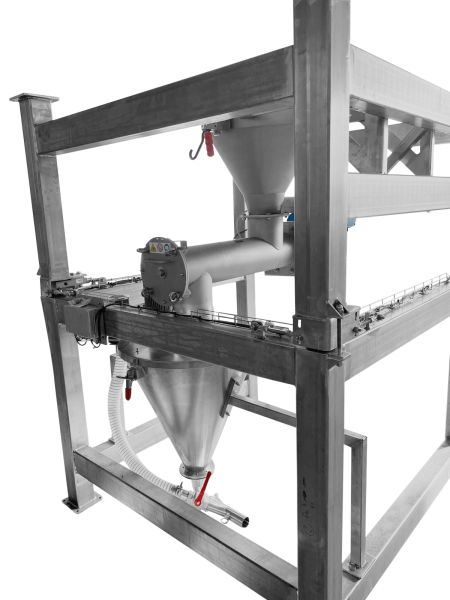Rüttel- und Förderbänder für Schüttguttrichter: Verhindert Materialstau, sorgt für konstanten Materialfluss.<br />
<br />