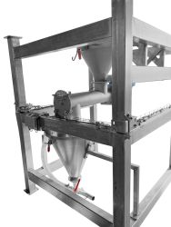 Rüttel- und Förderbänder für Schüttguttrichter: Verhindert Materialstau, sorgt für konstanten Materialfluss.<br />
<br />