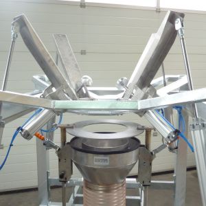 Big Bag Entleerung leicht gemacht: Paddel unterstützen gleichmäßigen Materialausfluss.